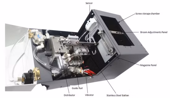 Desktop-Schraubenblasvorschubroboter-Befestigungsmaschine mit Gehäuse und Vorhangsensor/Elektrowerkzeug/automatischer Zuführung/Befestigungsroboter